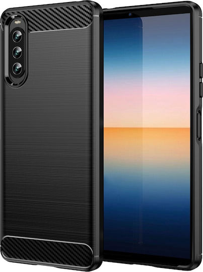 Back Cover Plastic / Silicon Negru (Xperia 10 IV)