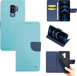 Sonique Trend Brieftasche Synthetisches Leder / Silikon Hellblau (Galaxy S9+)