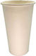 Ecocraft Ποτήρι μιας Χρήσης Χάρτινo Λευκό 470ml 50τμχ
