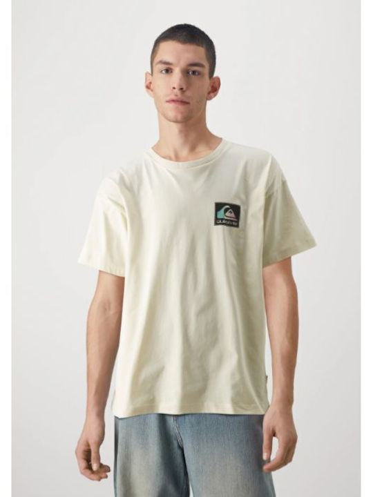 Quiksilver T-shirt Bărbătesc cu Mânecă Scurtă Bej