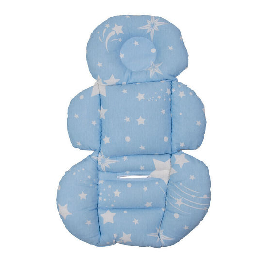 Kamtex Baby Stroller Mattress Double Sided 45x65cm Light Blue