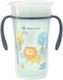 Kikka Boo Baby Cup Sippy Cup 360° made of Plastic Blue 300ml for 12m+m+