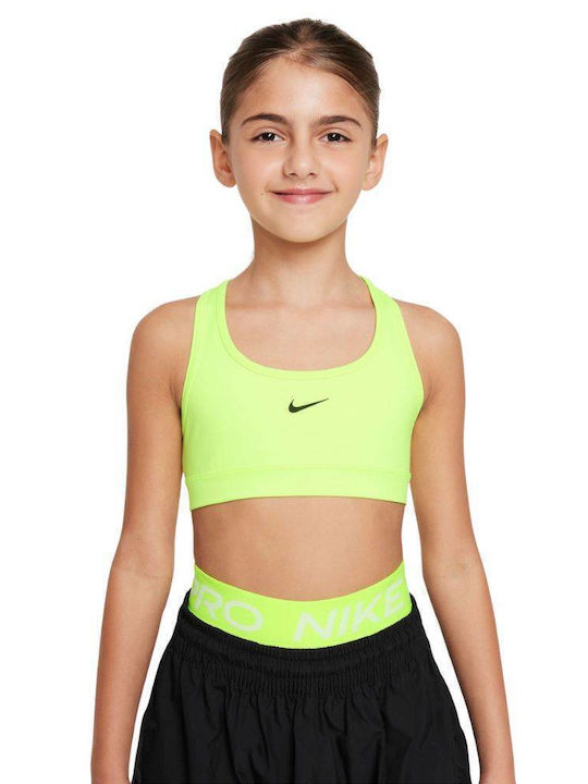 Nike Pro Swoosh Παιδικό Μπουστάκι Dri-Fit Μαύρο