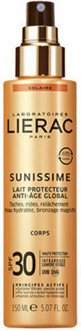 Lierac Sunissime Loțiune Protectoare Energizantă Pentru Corp SPF30 Spray 150ml
