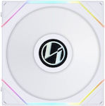 Lian Li UNI FAN TL LCD Case Fan 120mm with RGB Lighting and Connection 7-Pin 1pcs White