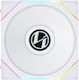 Lian Li UNI FAN TL LCD Case Fan 120mm with RGB Lighting and Connection 7-Pin 1pcs White