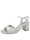 Menbur Damen Sandalen in Silber Farbe