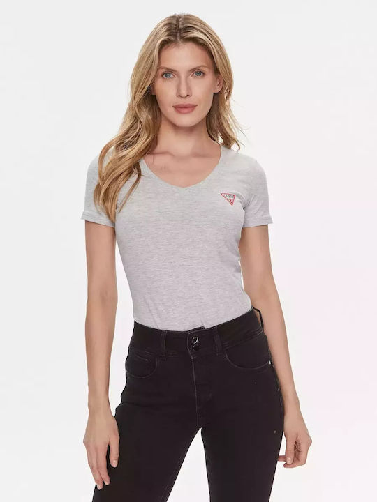 Guess Γυναικείο T-shirt Γκρι