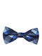 Papion din material textil Albastru marin