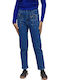 Women's Jean Trousers in Straight Line Dark Blue