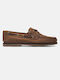 Timberland Men's Leather Boat Shoes Brown