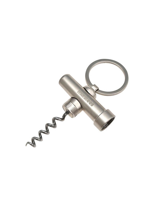 Munkees Keychain Opener Corkscrew Black