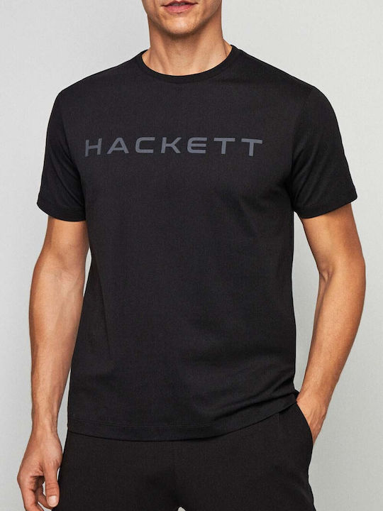 Hackett Ανδρικό T-shirt Κοντομάνικο Μαύρο