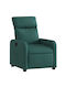 Фотьойл Relax С поставка за крака Dark Green 66x89.5x95.5см