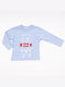 Kids Long-Sleeved Blouse Light Blue