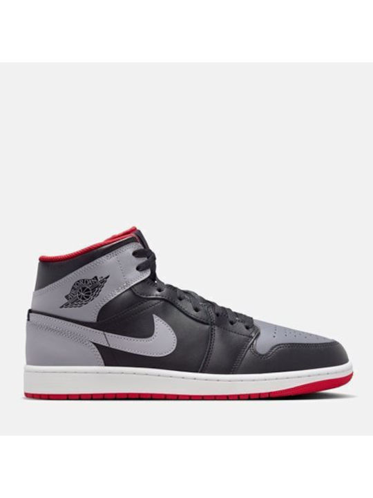 Jordan Air Jordan 1 Mid Bărbați Sneakers Black / Fire Red / White / Cement Grey