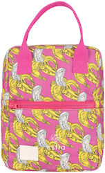 Estia Insulated Bag Handbag Save the Aegean 7 liters Banana Swirl Pink