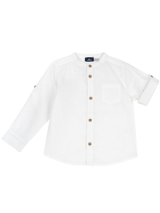 Chicco Kids Linen Shirt White