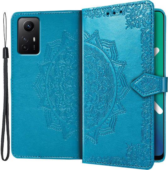 Book Piele artificială / Plastic / Silicon Albastru (Redmi Note 12S)
