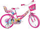 Dino Bikes Princess 14" Bicicletă pentru copii BMX Roz