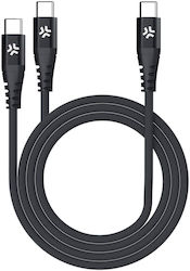 Celly USB 2.0 USB-C masculin - USB-C 100W 1m (USBC2USBCBK) Celly USB 2.0 USB-C masculin - USB-C 100W 1m (USBC2USBCBK)