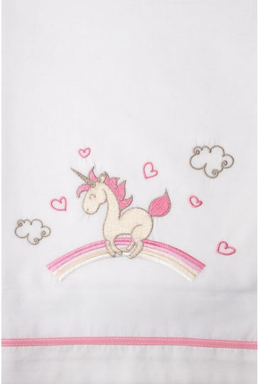 La Christine Set Christening Oilcloths Rainbow Ecru 3 Pieces