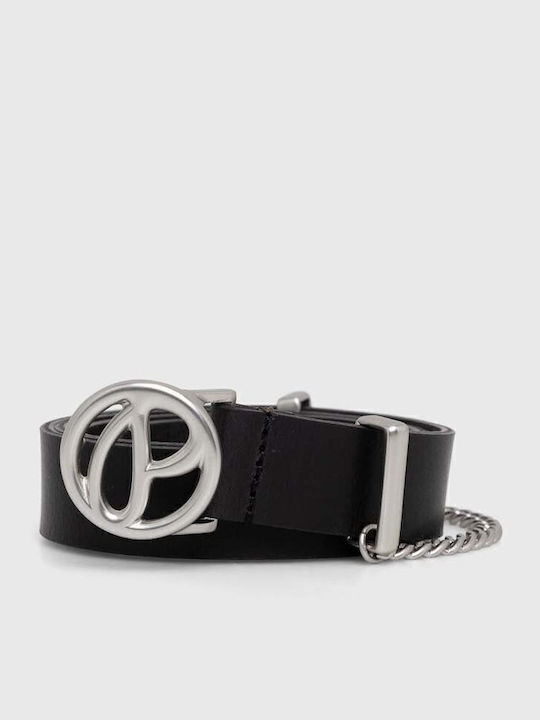 Leather Women's Belt Black