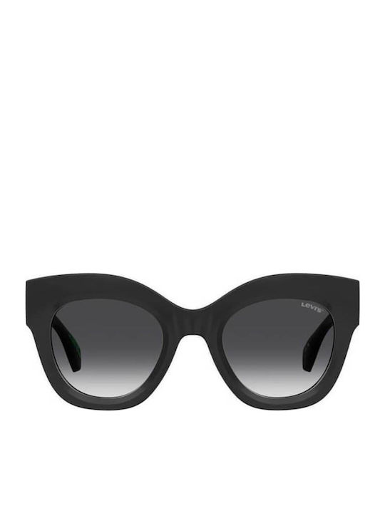 Levi's Women's Sunglasses with Black Plastic Frame and Black Gradient Lens LV1067/S 807/9O/S