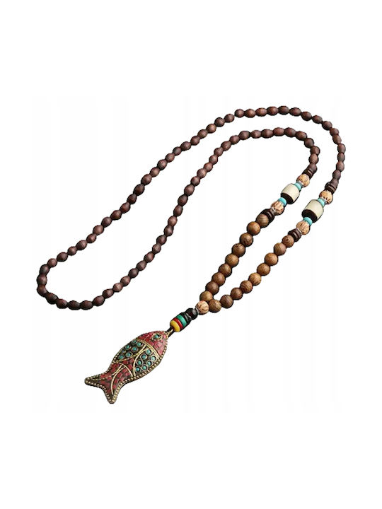 Nepal Buddhist Mala Colier cu Perle