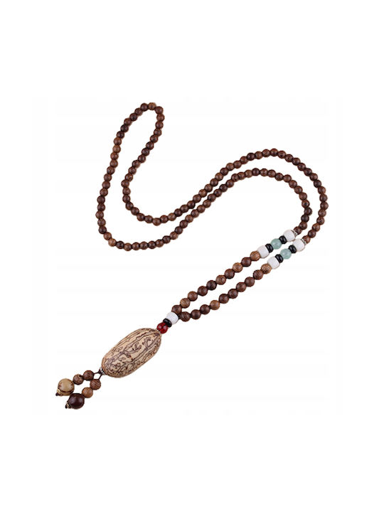 Nepal Buddhist Mala Colier cu Perle