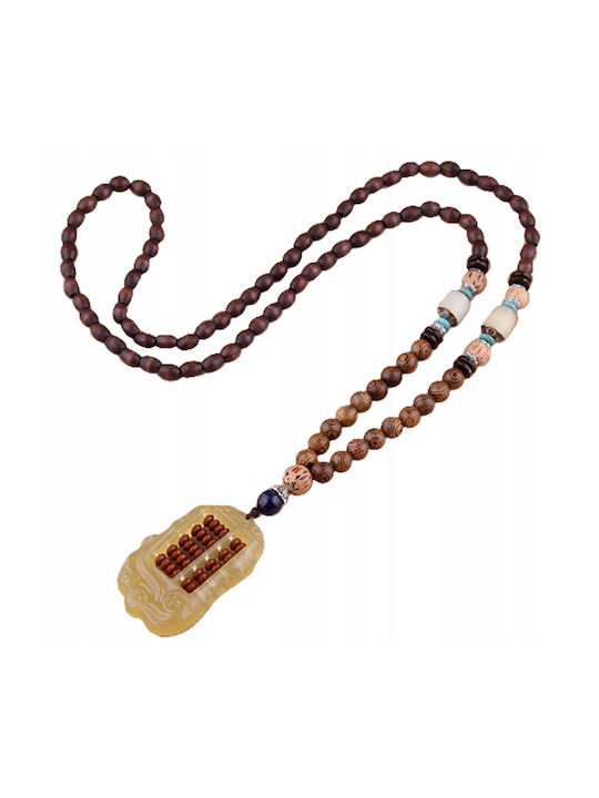 Nepal Buddhist Mala Colier cu Perle