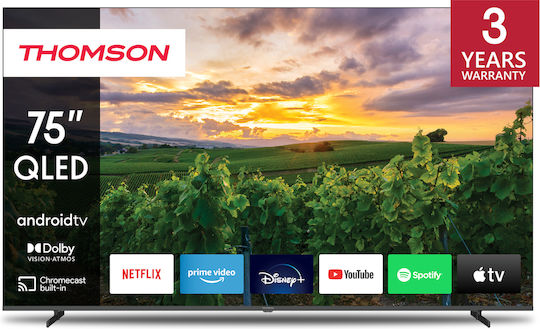 Thomson Smart Τηλεόραση 75" 4K UHD QLED 75QA2S13 HDR (2023)