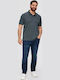 Short Sleeve Grey Polo Shirt