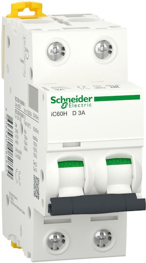 Schneider Electric Automatischer Schutzschalter 3A Zweipolig AC A9F85203