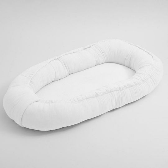New Baby Бебешка възглавница-гнездо Бял 50x80бр