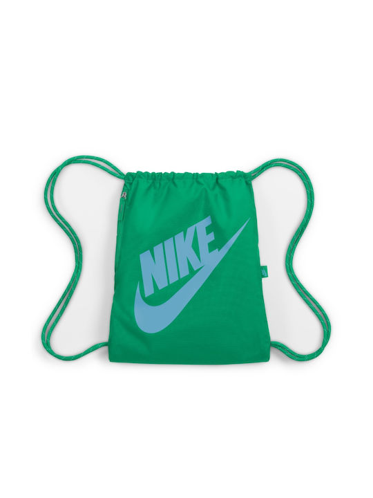 Nike Heritage Drawstring Geantă Înapoi Sala de sport Verde
