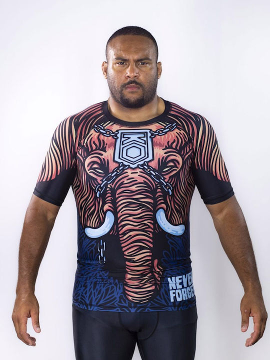 Koarena Koarena Never Forget Ανδρική Μακρυμάνικη Μπλούζα KAR104 για Jiu-Jitsu Μαύρη