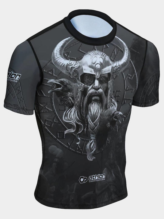 Athlon Short Sleeve Shirt 100-1819 for Jiu-Jitsu Black