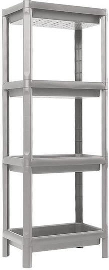 ArtPlast Επιτοίχια Ραφιέρα Μπάνιου Πλαστική 38x23x100cm Λευκή