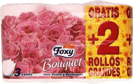 Foxy Bouquet Toilettenpapier 6 Rollen 3 Blätter