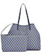 Guess Vikky Women's Bag Shopper Shoulder Blue