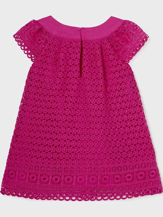 Mayoral Children's Dress Short Sleeve Fuchsia