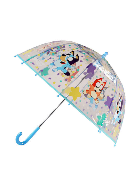 CyP Brands Kinder Regenschirm Gebogener Handgriff Bunt mit Durchmesser 48cm.