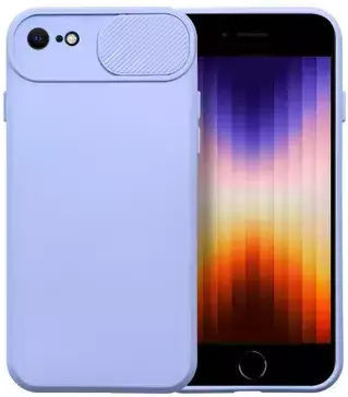 Techwave Camslider Back Cover Σιλικόνης Λιλά (iPhone 8/7)