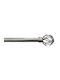 My Home Luxury Metallic Curtain Pole Single Φ28mm 310cm Silver Matt