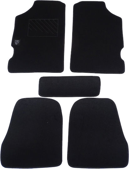 Autopataki Set of Front and Rear Mats 5pcs for Peugeot 106 2001-2003 Black