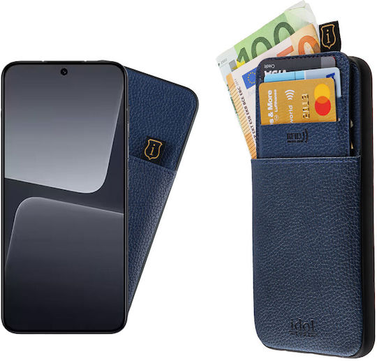 Idol 1991 Umschlag Rückseite Synthetisches Leder mit Kartenhalter Blau (Xiaomi 14 Pro 5G)
