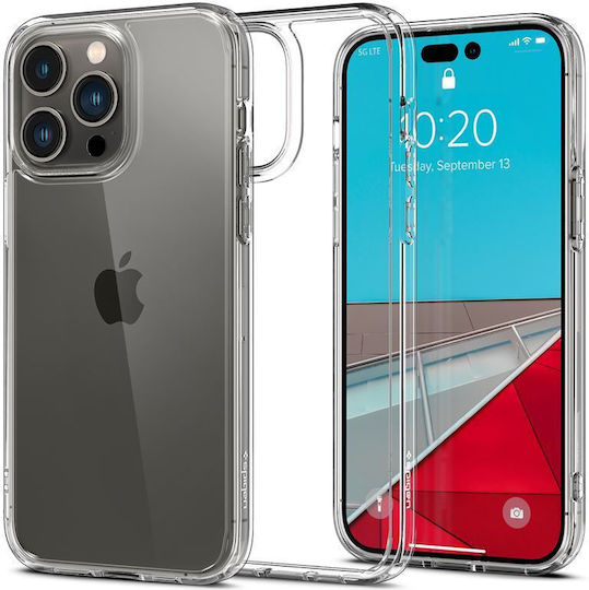 Spigen Crystal Hybrid Umschlag Rückseite Kunststoff Transparent (iPhone 14 Pro)