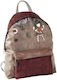 Graffiti School Bag Backpack Junior High-High School Beige