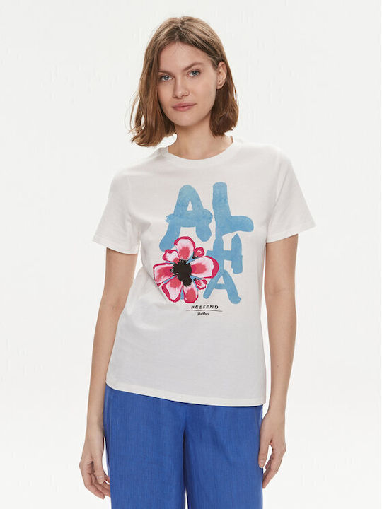 Weekend Maxmara Γυναικείο T-shirt Λευκό